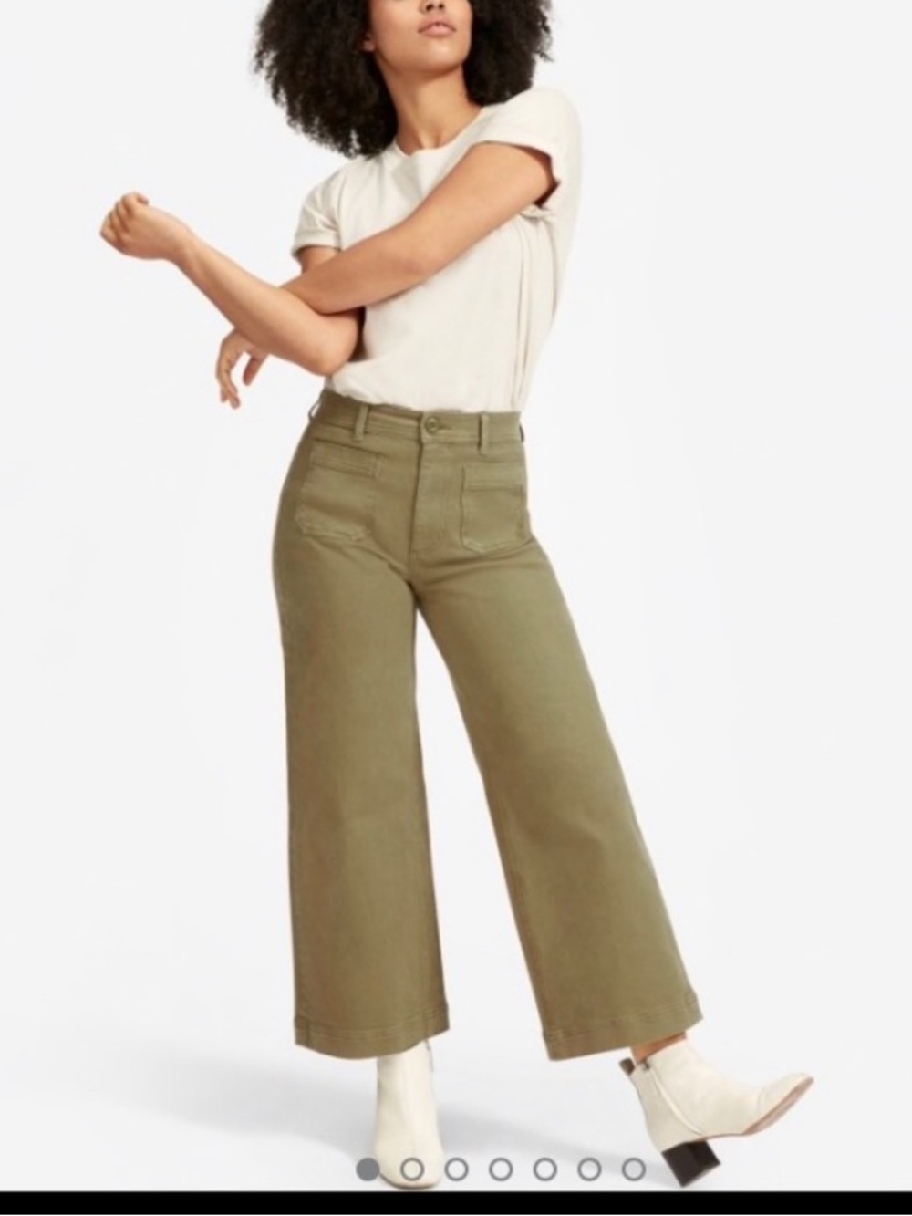 Everlane The Wide-Leg Crop Patch Pocket Pant
